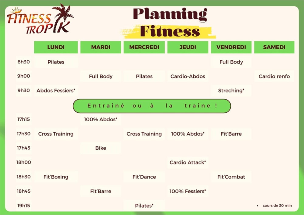 planning fitness